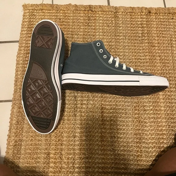 Converse Forest Green High-Top Sneakers - Picture 4 of 7